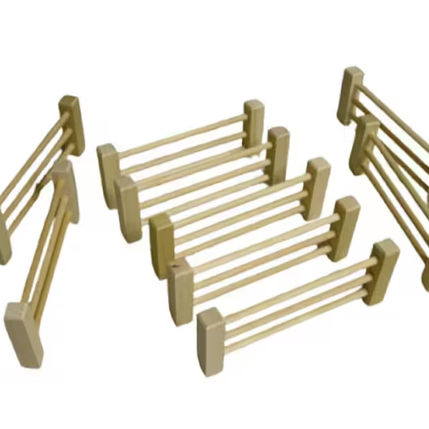 Wooden Toy Split Rail Farm Fence