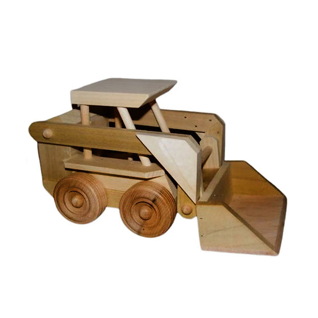 Wooden Toy Skid Loader Tractor