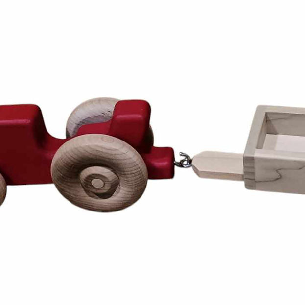 Mini Wooden Tractor And Wagon