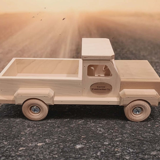 Heavy Duty Wooden Pick Up Truck