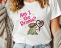 Am I the Drama? - Funny Frog Meme Beach Graphic Shirt