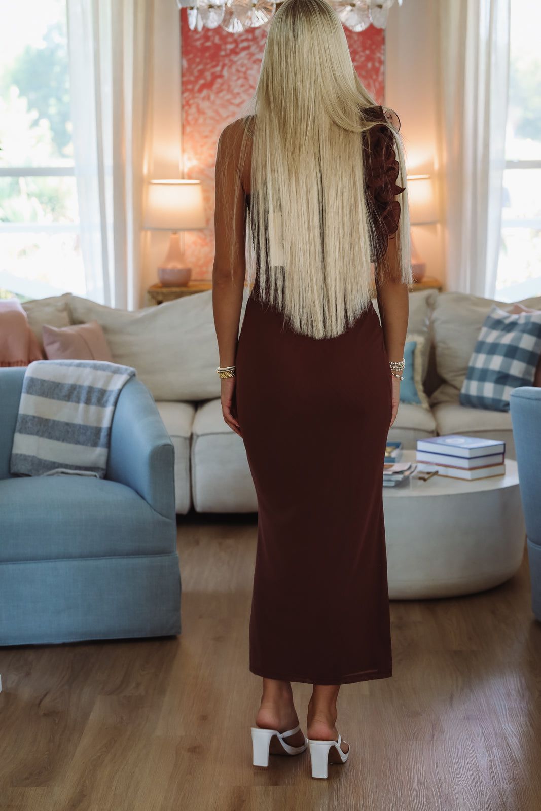 Cover Shot Maxi Dress - Brown