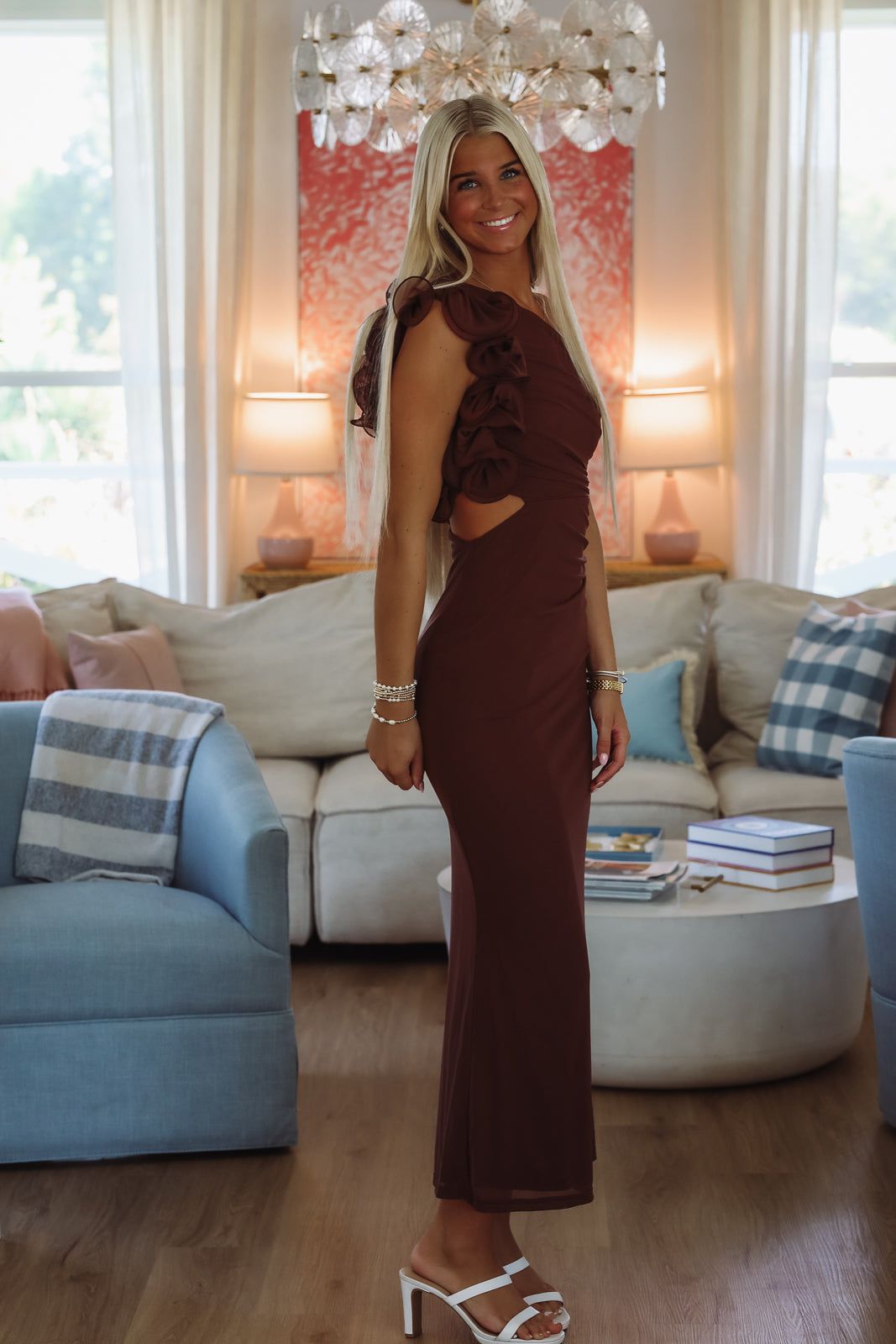 Cover Shot Maxi Dress - Brown