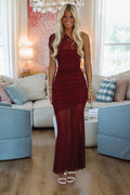 The Walk Maxi Dress - Wine