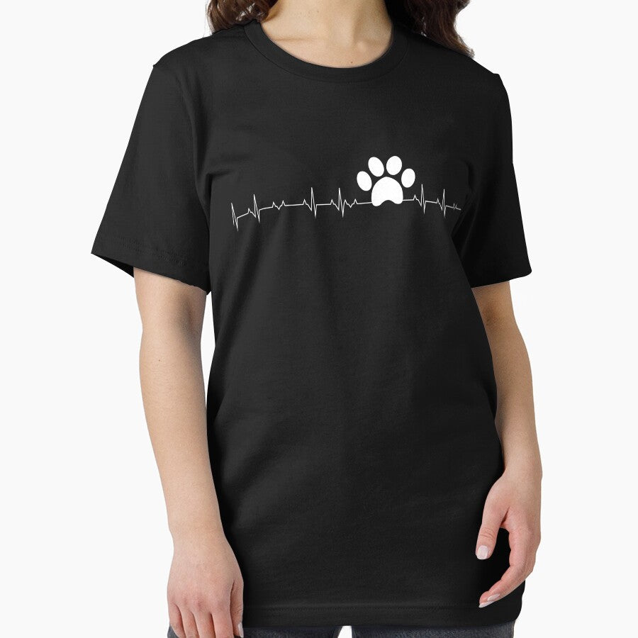 Paw Print Heartbeat - dog lover by Captain Mood Unisex T-shirt, Sweatshirt, Hoodie, Long Sleeve Tee