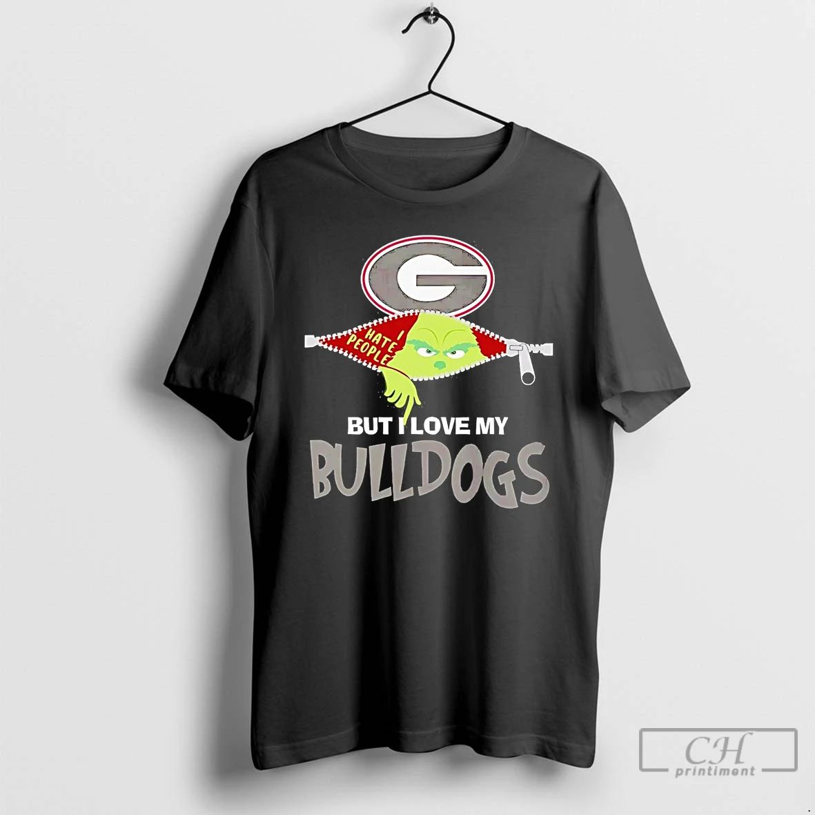 Classic Grinch I Hate People But I Love My Georgia Bulldogs T Shirts Unisex T-shirt, Sweatshirt, Hoodie, Long Sleeve Tee
