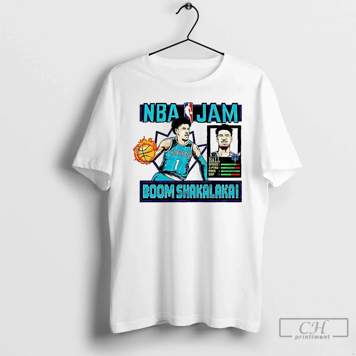 Classic Lamelo Ball Charlotte Hornets Nba Boom Shakalaka Classic Video Game T Shirts Unisex T-shirt, Sweatshirt, Hoodie, Long Sleeve Tee