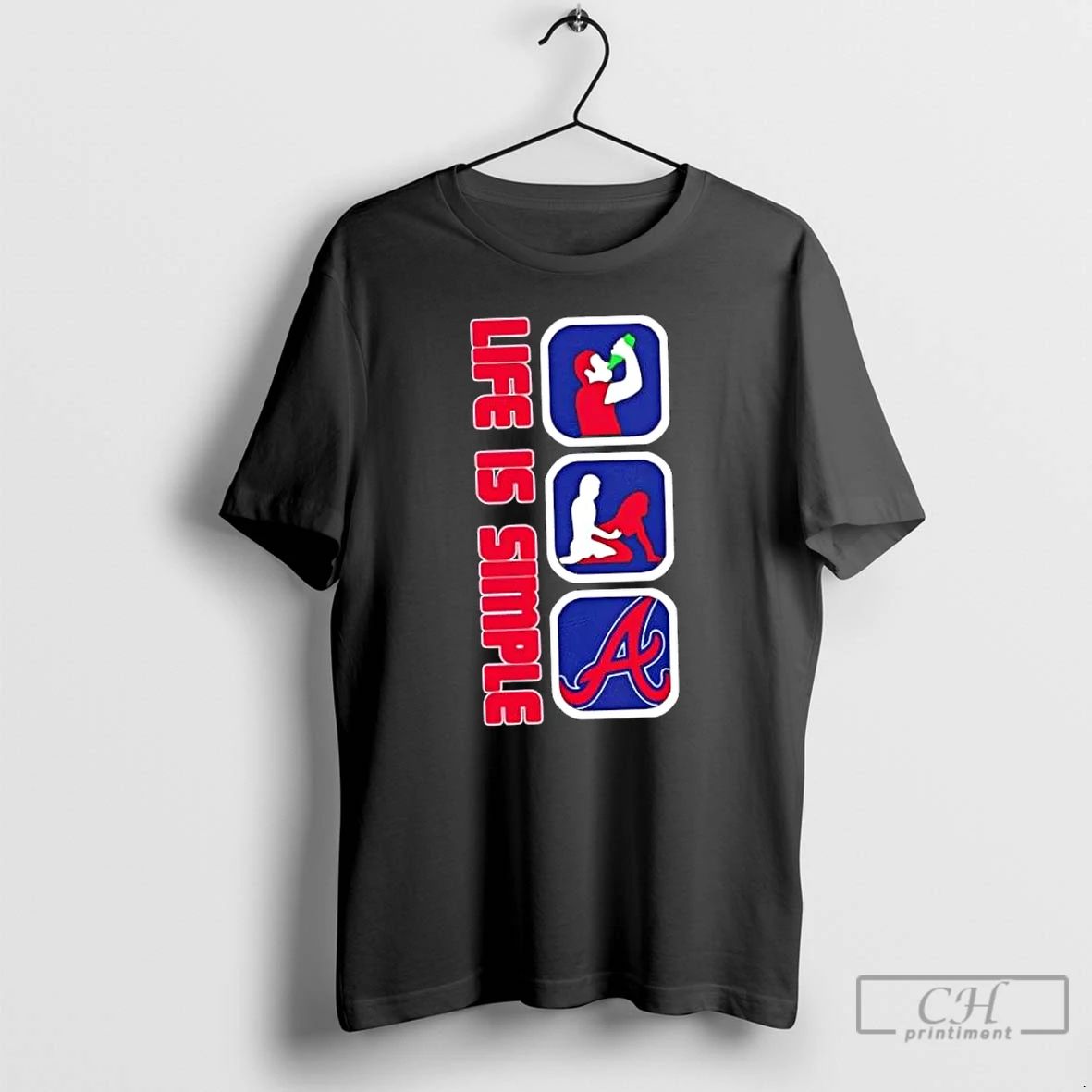 Classic Atlanta Braves Baseball Life Is Simple T Shirts Unisex T-shirt, Sweatshirt, Hoodie, Long Sleeve Tee